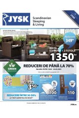 Catalog JYSK casa si gradina 19 martie - 1 aprilie  2015 'Scandinavian Sleeping & Living'