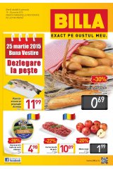 Catalog Billa Supermarket 19 - 25 martie 2015 'Dezlegare la peste'