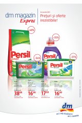 Pliant dm magazin 26 martie - 7 aprilie 2015 'Preturi si oferte irezistibile!'