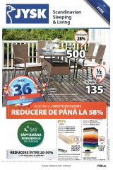 Catalog JYSK casa si gradina 5-22 aprilie 2015 'Peste 36 de ani de oferte scandinave excelente'