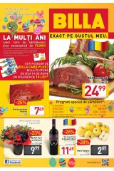 Catalog Billa supermarket 2-8 aprilie 2015 'Exact pe gustul meu'