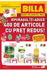 Catalog Billa Supermarket 1- 30 aprilie 2015 'Iepurasul iti aduce 400 de articole cu pret redus!'