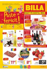Catalog Billa Supermarket 9 - 15 aprilie 2015 'Paste Fericit - Exact pe gustul meu!'