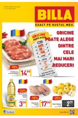 Catalog Billa supermarket 16-22 aprilie 2015 'Oricine poate alege dintre cele mai mari reduceri'