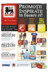 Revista Mega Image Supermarket 23 aprilie - 5 mai 2015 'Promotii inspirate in fiecare zi'