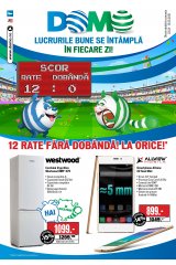 Catalog Domo electronice si electrocasnice 23 aprilie - 13 mai 2015 '12 rate fara dobanda! La orice!'