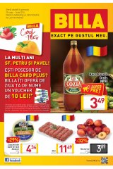 Catalog Billa Supermarket 25 iunie - 1 iulie 2015 'Exact pe gustul meu 16 pagini'