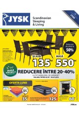 Catalog JYSK casa si gradina 2-15 iulie 2015 'Scandinavian Sleeping & Living'