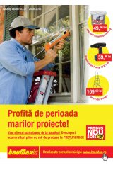 Catalog bauMax bricolaj 3 iulie - 24 august 2015 'Profita de perioada marilor proiecte!'