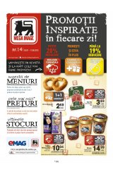 Revista Mega Image Supermarket 30 iulie - 11 august 2015 'Promotii inspirate in fiecare zi'