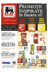 Revista Mega Image Supermarket 13 - 25 august 2015 'Promotii inspirate in fiecare zi!'