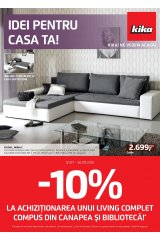 Catalog Kika mobilier 1 iulie - 30 septembrie 2015 'Idei pentru casa ta!'