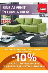 Catalog Kika mobilier 1-30 septembrie 2015 'Bine ai venit in lumea Kika'