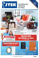 Catalog JYSK casa si gradina 24 septembrie - 7 octombrie 2015 'Scandinavian Sleeping & Living'