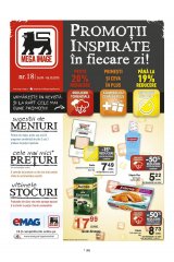 Revista Mega Image supermarket 24 septembrie - 6 octombrie 2015 'Promotii inspirate in fiecare zi'