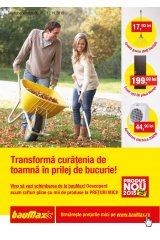 Catalog bauMax bricolaj 9 octombrie - 12 noiembrie 2015 'Transforma curatenia de toamna in prilej de bucurie!'