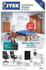 Catalog JYSK casa si gradina 22 octombrie - 4 noiembrie 2015 'Scandinavian Sleeping & Living'