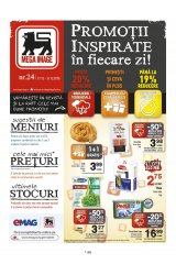 Revista Mega Image Supermarket 17-31 decembrie 2015 'Promotii inspirate in fiecare zi'