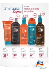 Catalog dm magazin 28 iulie - 8 august 2016 'Preturi si oferte irezistibile!'