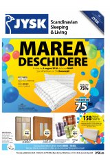 Catalog JYSK casa si gradina 29 iulie - 10 august 2016 'Marea deschidere din Mihai Bravu'