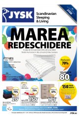 Catalog JYSK casa si gradina 24-30 noiembrie 2016 'Marea redeschidere din Suceava'