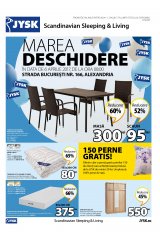 Catalog JYSK casa si gradina 6-12 aprilie 2017 'Marea deschidere din Alexandria'