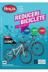 Catalog Hervis Sports 27 - 30 aprilie 2017 'Reduceri biciclete'