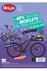 Catalog Hervis Sports 22 - 28 mai 2017 '-40% reducere la biciclete!'