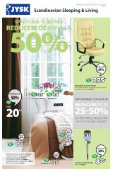 Catalog JYSK casa si gradina 25 mai - 7 iunie 2017 'Scandinavian Sleeping and Living'