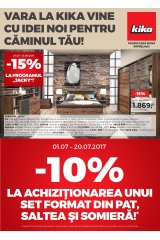 Catalog Kika casa si gradina 1-31 iulie 2017 'Vara la Kika vine cu idei noi pentru caminul tau'