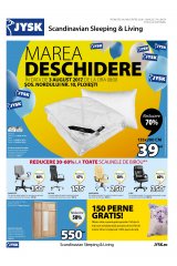 Catalog JYSK casa si gradina 3-9 august 2017 'Marea deschidere din Ploiesti'