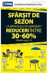 Catalog JYSK casa si gradina 3-16 august 2017 'Sfarsit de sezon cu promotii la articolele de gradina'