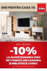 Catalog Kika casa si gradina 1 octombrie - 16 noiembrie 2017 'Idei pentru casa ta!'