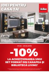 Catalog Kika mobilier si decoratiuni 1 - 28 februarie 2018 'Idei pentru casa ta!'
