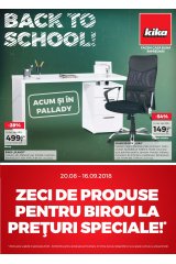 Catalog kika mobilier 20 august - 16 septembrie 2018 "Back to school"