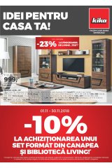 Catalog kika mobilier 1-30 noiembrie 2018 "Idei pentru casa ta"