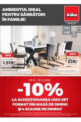 Catalog kika mobilier 1-31 decembrie 2018 "Idei pentru casa ta"