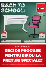 Catalog kika mobilier 15 august - 15 septembrie 2019 "Back to school"