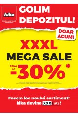 Catalog kika 1-30 noiembrie 2020 "Golim depozitul: 30% reducere XXXL Mega Sale"