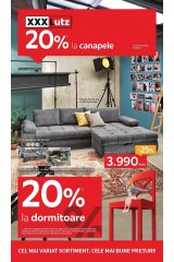 Catalog XXXLutz home&deco - 20% reducere la canapele, 20% reducere la dormitoare