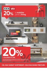 Catalog XXXLutz - 20% la mobilier pentru living, 20% la bucătării și băi